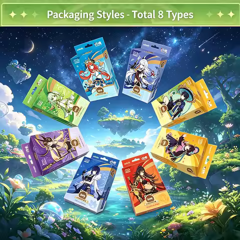 Shining Soul Genshin Impact Genius Invokation TCG Seasons 1-4 Precon Booster Packs Tabletop Game Car