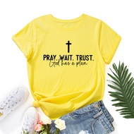 European Style Women's Letter Print Loose Round Neck Short Sleeve T-Shirt - Wish eBay Ready Stock F8