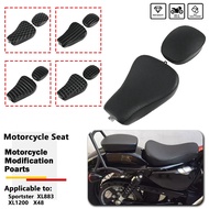 Driver passenger integrated seat Rider Saddle For Harley Sportster XL 883 Iron 1200 Forty-Eight X48
