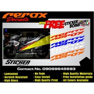 ◊☜ ∇ Aerox Side Sticker  fairings  2 sides