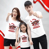 GF123/ Short-sleeved T-shirts for boys and girls, even though Indonesian Independence Day, 80th Indo
