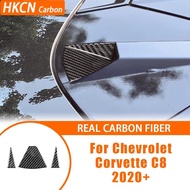 Car Accessories Carbon Fiber Interior Rear Camare Traingle Sticker Decals Cover Trim Sticker For Che