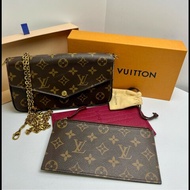 LV老花三合一 鏈條包