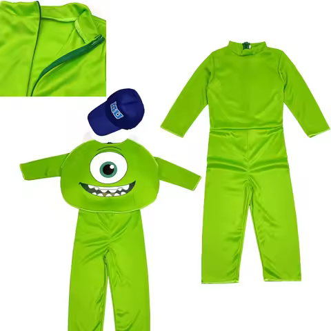 Princeton Children's Costume COS PLAY Mike Wazowski Monster University 3-piece Set Halloween Costume