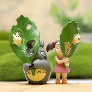 SUPERRR รถตกแต่งของขวัญวันเกิดเรซิ่น Mini ของเล่น Hayao Miyazaki Leaf Ghibli Toros เพื่อนบ้านของฉัน Totoro Action Figures