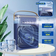 Quạt Điều Hòa Hơi Nước Để Bàn Mẫu Mới Quạt Phun Sương Quạt hơi nước để bàn 600ml quạt tích điện - H3