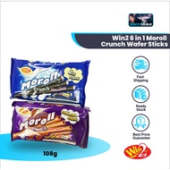 Win2 6In 1 Moroll Crunch Wafer Sticks (108G) Biskut Childhood Snack / Wafer Stick Rangup 6 Dalam 1 (