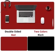 Large double layer leather mousepad name engraving 40x80 2-sided mousepad