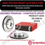 BREMBO GENUINE DISC ROTOR (FRONT) FOR BMW 218d 218i 220d 220i 225d 230i M235i M240i [F22] (2013-2021