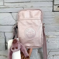 กระเป๋าสะพายข้าง KIPLING Tally crossbody phone bag กระเป๋าใส่โทรศัพท์ วัสดุ Nylon+ซับใน Polyester (แบรนด์แท้outlet)