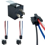 irhapsody 4-pin 40/30AMP 12V DC Relay Kit, SPST Automotive Relay, Pack of 2