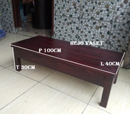 Meja tv meja lesehan meja makan full kayu jati belanda siap pakai panjang 100cm lebar 40cm tinggi 30