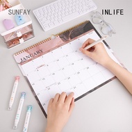 INLIFE 2024 English Wall Calendar Countdown Desktop Calendar And Simple Calendar Notes Annual Calendar