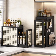 [in stock] Kitchen countertop storage rack, pull-out spice bottle and jar organizer, multi-layer sto
