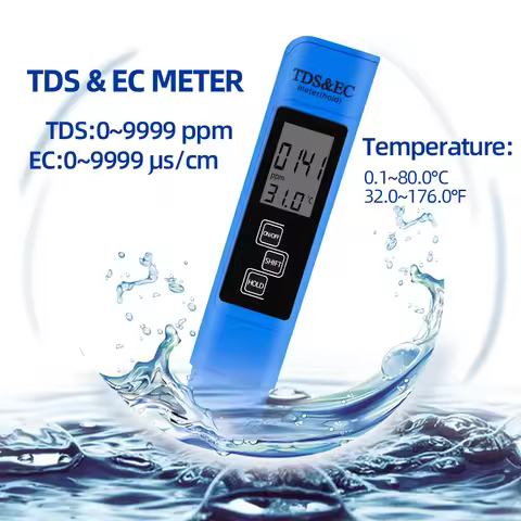 3 In1 Function TDS EC Meter Temperature Tester pen Conductivity Water Quality Measurement TDS&EC Tes