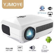 YJMOYE Projector Z4 Smart Full HD 1080P 4K 700ANSI Android TV 280inch Home Theater