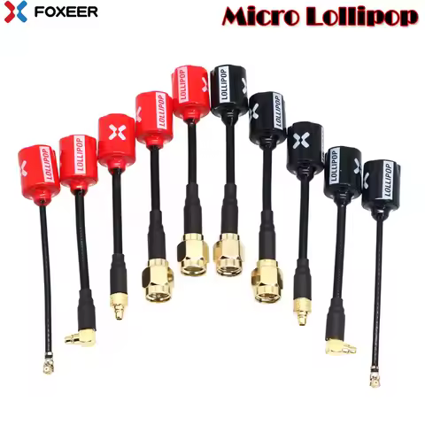 2pcs FOXEER Micro Lollipop V4 High Gain Antenna 5.8G 2.5DBi Omni RHCP SMA/RP-SMA/Angle /Straight MMC