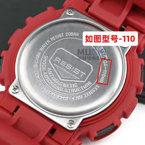 Strap + Case for Casio G-Shock GA-100/110/120/140 GD-100 GAX-100 GLS-100 Replacement Rubber Silicone