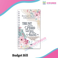Bible Verse Budget Organizer – Monthly Bill Planner with Envelope Pockets | Spiral Notebook