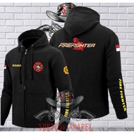 Fire fighter sweater zipper hoodie/extinguisher/damkar
