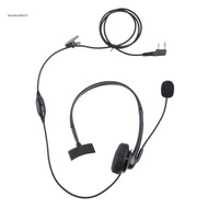 EC 2 Pin Headset PTT Mic Earhook Earpiece Earphone for  for  UV-82 UV-A52 UV-8 UV-6 UV-3R  Walkie Ra