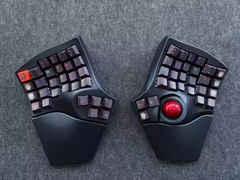 New Charybdis MK2 Split Keyboard Plam Rest Wireless Hotswap Bluetooth Mechanical Keyboard Kit Access