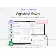 2026 Digital Planner, Paycheck Budget Spreadsheet Weekly Budget Monthly Budget Biweekly Bill Tracker