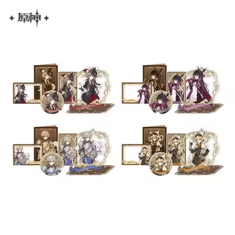 Genshin Impact Colombia Sandrone Illuga Jahoda Mihoyo Official Products Tin Badge, Acrylic Standee, 