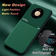 WH Huawei Nova 8 7 7i 6 5 5i 2i 3 3i Pro SE Luxury Leather Texture Car Magnet Slim Soft Matte Shockp