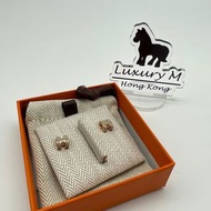 Hermes Mini Pop H 耳環 奶茶玫瑰金