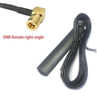 GSM 3G Antenna 850/900/1800/1900/2100MHZ 2.5DBi Patch Aerial 3meters Cable SMB Female Right Angle Wh
