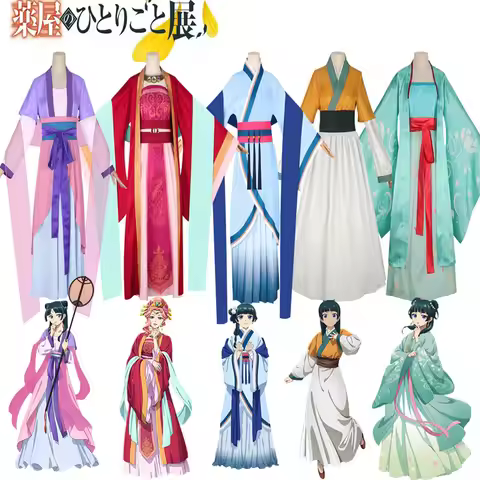 Maomao Cosplay Costume Wig Anime The Apothecary Diaries Gyokuyou Cosplay Women Hanfu Kimono Dress Ha