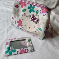 Sanrio Hello Kitty bag & mirror กระเป๋าเครื่องสำอางค์ คิตตี้ พร้อมกระจก made in japan