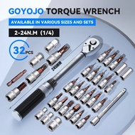 Torque Wrench 1/4 Inch 2 to 24 Nm New In Bicycle Maintenance Torque Wrench Kit Tool for Road Mountai
