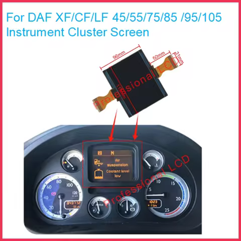 Car Dashboard For DAF LF/CF/XF 45/55/75/85/95/105 Temsa MD7 Plus/MD9 Automotive Instrument Cluster L