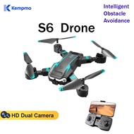 [kempmo]S6 Drone Smart Obstacle Avoidance Optical Flow Drone Smartphone Gesture Video Foldable Drone