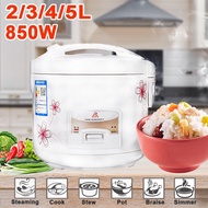 Electric Rice Cooker 2/3/4/5L Alloy Cast Iron Heating Pressure Cooker Soup Cake Maker Multicooker Ki