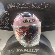 HELM MODEL KYT KYOTO PINK PASTEL DAN PULL WARNA FREE KYT