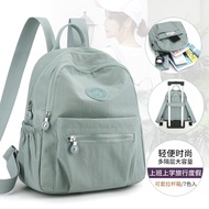 New large-capacity women's backpack Oxford cloth Korean version fashion casual anti-theft multi-functional backpack light and simple canvas student school bag