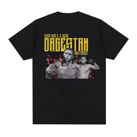 Send Him 2-3 Years Dagestan and Forget T Shirt Islam Makhachev Fans Funny T-shirt Men Women Fashion