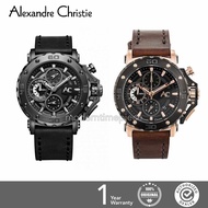 ALEXANDRE CHRISTIE AC9205 Leather Strap Chronograph Men's Watch Diameter 47mm &amp; 44mm