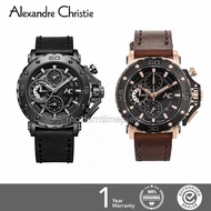 ALEXANDRE CHRISTIE AC9205 Leather Strap Chronograph Men's Watch Diameter 47mm & 44mm