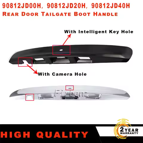 New for Nissan Qashqai J10 JJ10 2007-2014 chrome/black Rear Tailgate Boot Handle with cameras Key Ho
