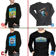 New Longsleeve Tshirt Skylanders Tshirt 100% Cotton Black | Size SML XL XXL 3XL 4XL | Long Sleeve T-
