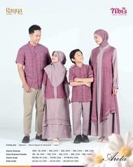 NIBRAS SARIMBIT ARETA MAROON RAYYA SERIES 2025 FAMILY SET LEBARAN PREMIUM NIBRAS-PROMO ORI