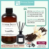 Aroma Sense Vanilla Scent Reed Diffuser Refill (250ml)