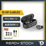 TWS 9D Surround Sound HiFi Bluetooth Wireless Earphone Earbuds Stereo Headset Sport Earphones F9-6 F