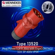 Menges 13520 Plug PowerTOP Xtra with ErgoCONTACT 32A 5P 400V IP54
