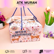 BOX HAMPERS WISH HAPPINESS 23X23X14 CM MN-2150