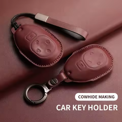 Leather Car Key Case Cover For GAC GS4 GM8 GA4 GS5 GS3 GA3 GA6 SGS7 Trumpchi E8 E9 MPV S7 E8 E9 GN8 